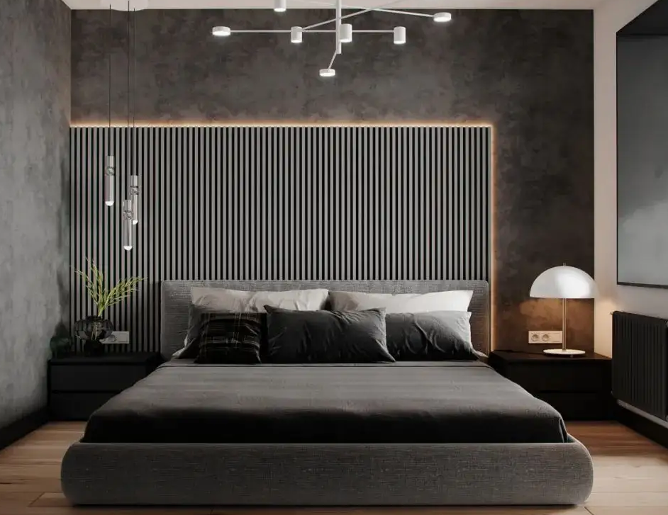 臥室背景墻墻面設(shè)計(jì)，天津新房裝修