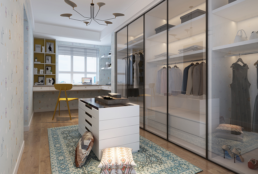 衣帽間現(xiàn)代簡約設(shè)計(jì)