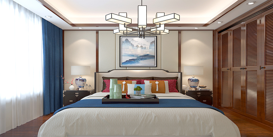 融創(chuàng)融園150㎡中式風格裝修