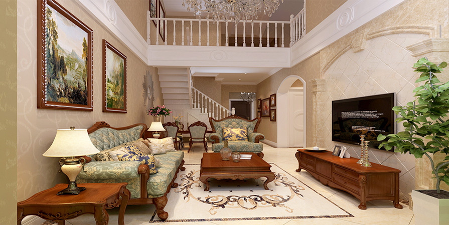 寶安江南城94㎡混搭風格裝修