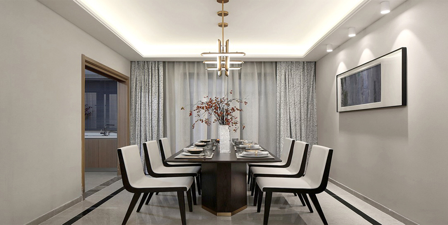 南開(kāi)悅璽134㎡中式風(fēng)格裝修