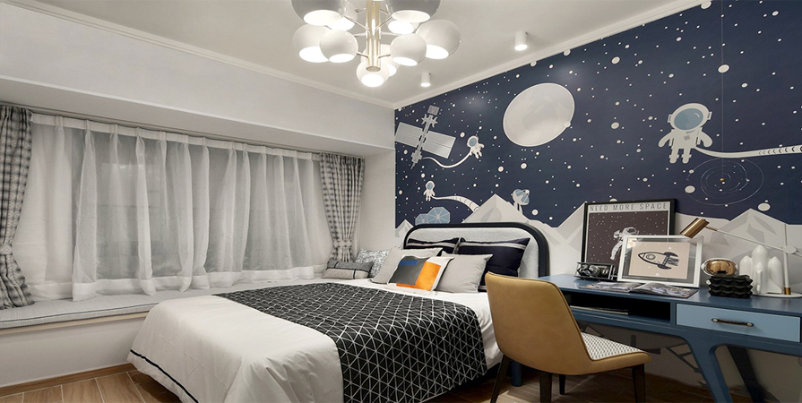 南開(kāi)悅璽134㎡中式風(fēng)格裝修