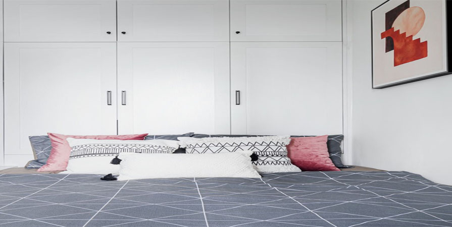 路勁雋瀾灣100㎡現(xiàn)代簡(jiǎn)約風(fēng)格裝修案例