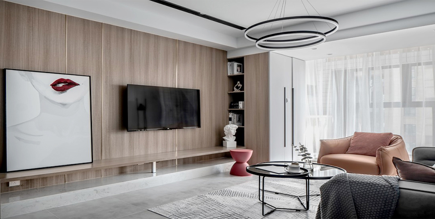 朝陽領御110㎡現(xiàn)代簡約風格裝修案例