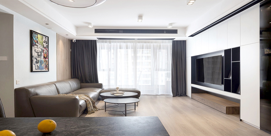 朝陽領(lǐng)御135㎡現(xiàn)代簡(jiǎn)約風(fēng)格裝修案例