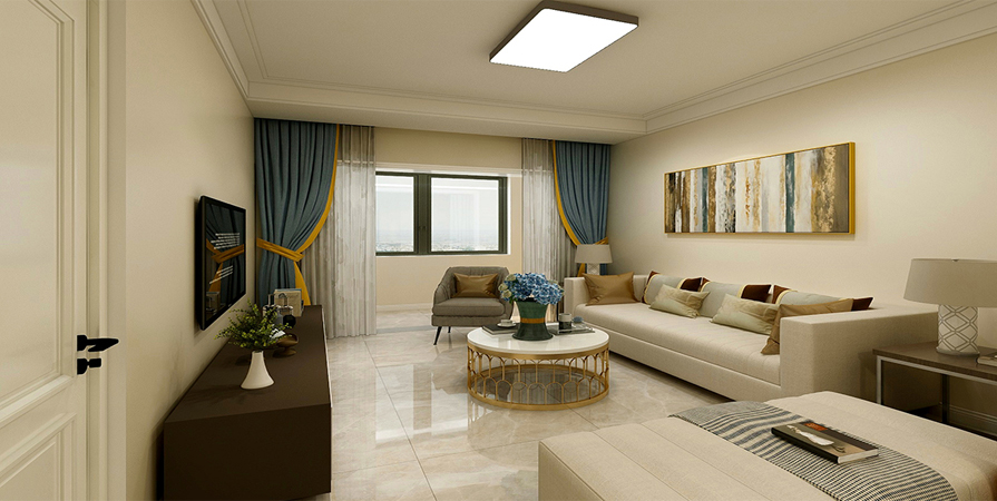 中交樾公館96㎡北歐風(fēng)格裝修案例