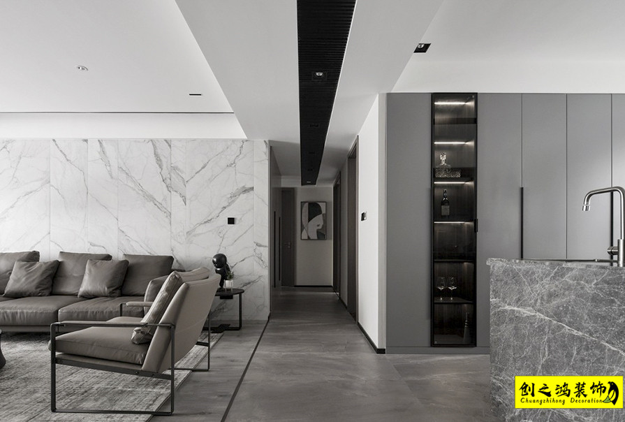 創(chuàng)之鴻現(xiàn)代簡約風格客廳 (2)