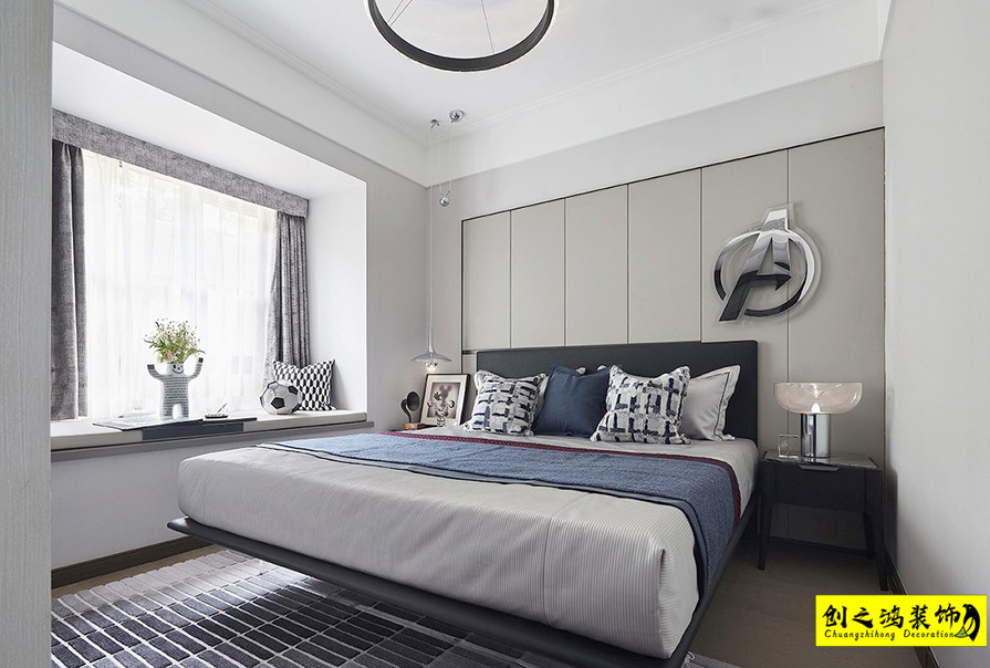 創(chuàng)之鴻現(xiàn)代簡約風(fēng)格臥室、 (1)