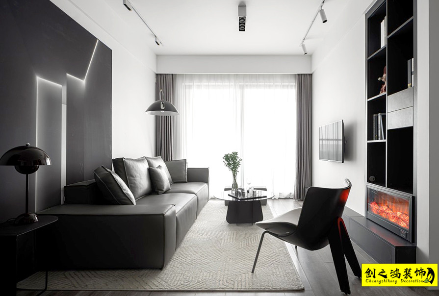 創(chuàng)之鴻現(xiàn)代簡約風(fēng)格客廳 (1)