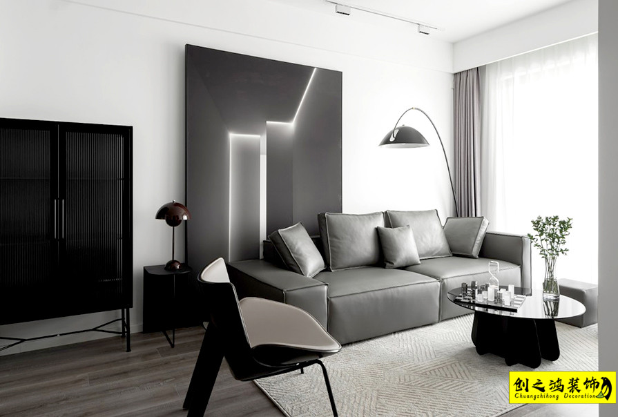 創(chuàng)之鴻現(xiàn)代簡約風(fēng)格客廳 (3)