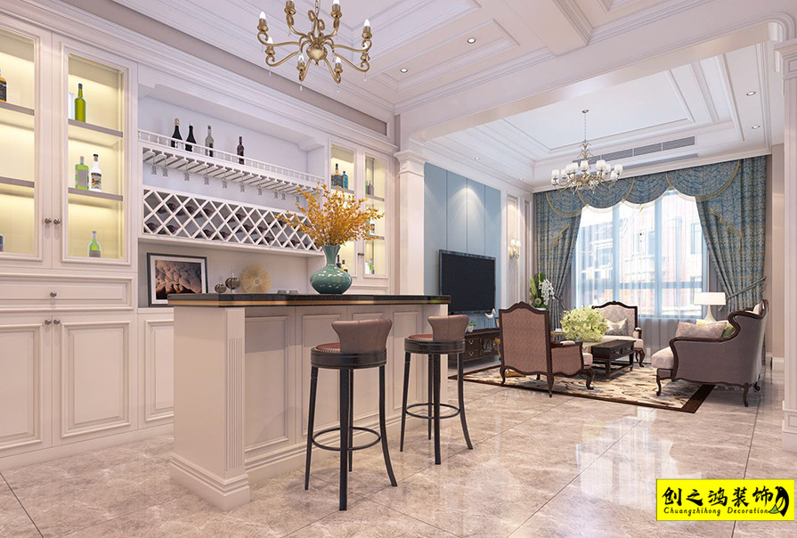 創(chuàng)之鴻簡(jiǎn)美風(fēng)格吧臺(tái)