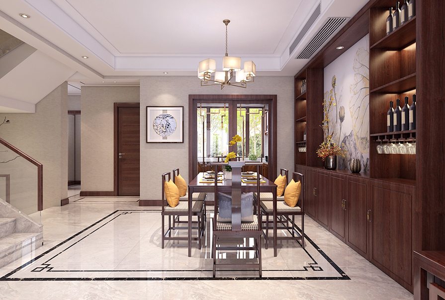 創(chuàng)之鴻新中式風格餐廳 (2)