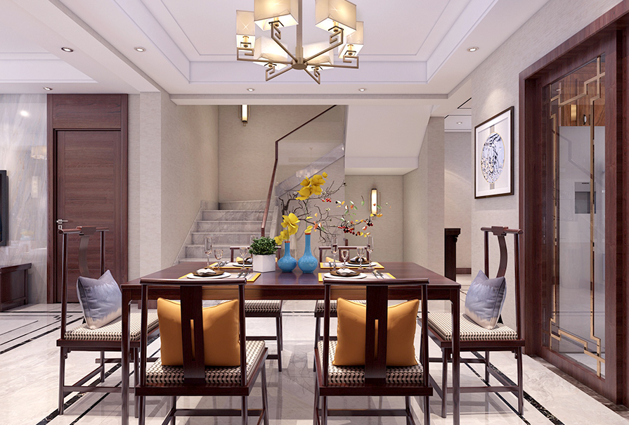 創(chuàng)之鴻新中式風格餐廳 (3)