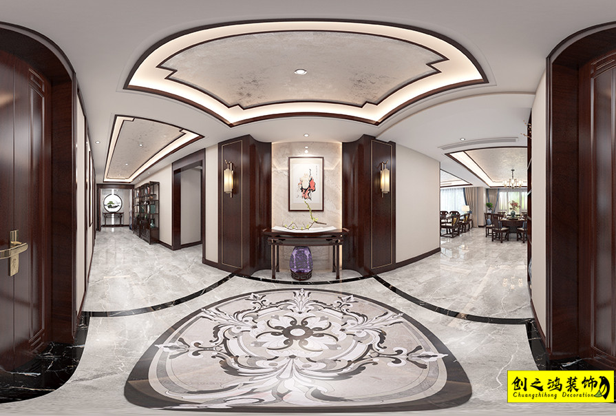 創(chuàng)之鴻新中式風(fēng)格門廳