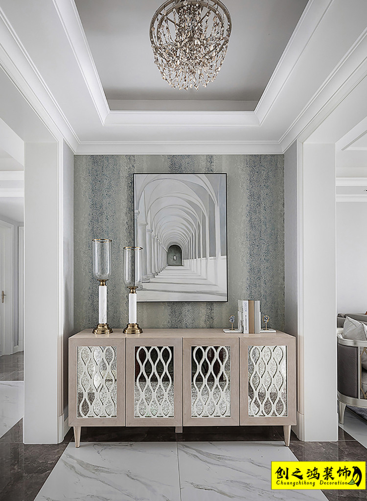 半包裝修二手房裝修天津裝修公司創(chuàng)之鴻玄關