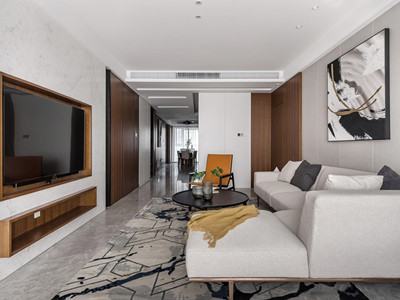 海逸長洲171㎡現(xiàn)代簡約風格裝修案例