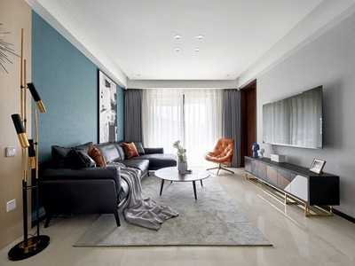 富力新城136㎡現(xiàn)代簡約風格<font color='red'>裝修案例</font>