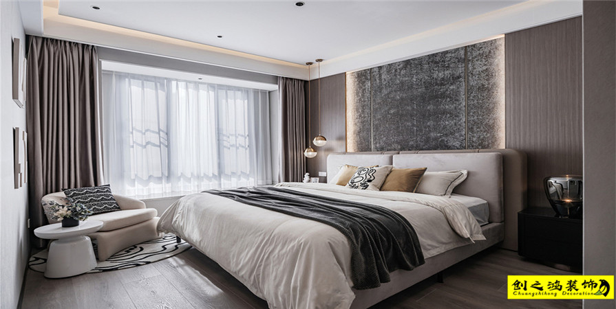 中海公園城138㎡現(xiàn)代簡約風格裝修案例