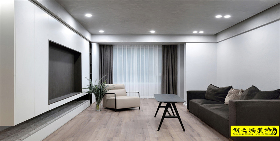 中海公園城138㎡現(xiàn)代簡約風(fēng)格裝修案例