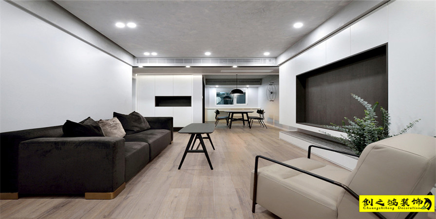 中海公園城138㎡現(xiàn)代簡約風(fēng)格裝修案例