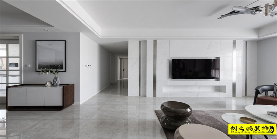 云錦世家135㎡現(xiàn)代簡約風格裝修案例