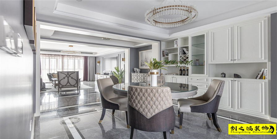 海河大觀209㎡簡美風(fēng)格裝修案例