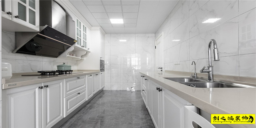 海河大觀209㎡簡美風(fēng)格裝修案例