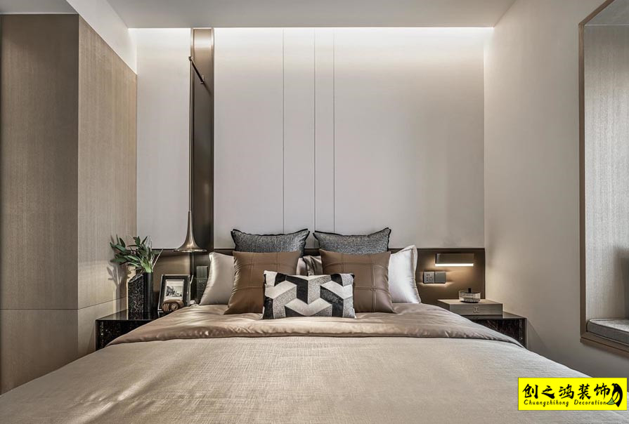 半包裝修天津裝修公司創(chuàng)之鴻裝飾臥室 (2)