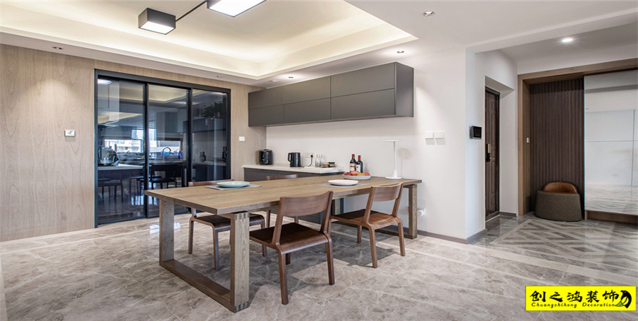 新城樾風華124㎡現(xiàn)代簡約風格裝修案例