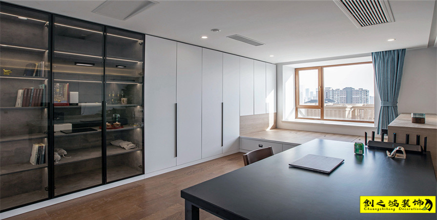 新城樾風華124㎡現(xiàn)代簡約風格裝修案例