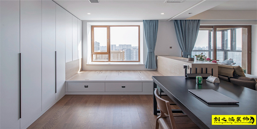 新城樾風華124㎡現(xiàn)代簡約風格裝修案例