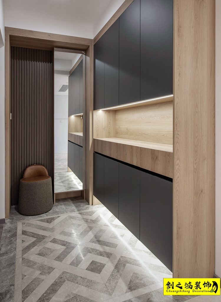 半包裝修二手房裝修天津裝修公司創(chuàng)之鴻裝飾玄關