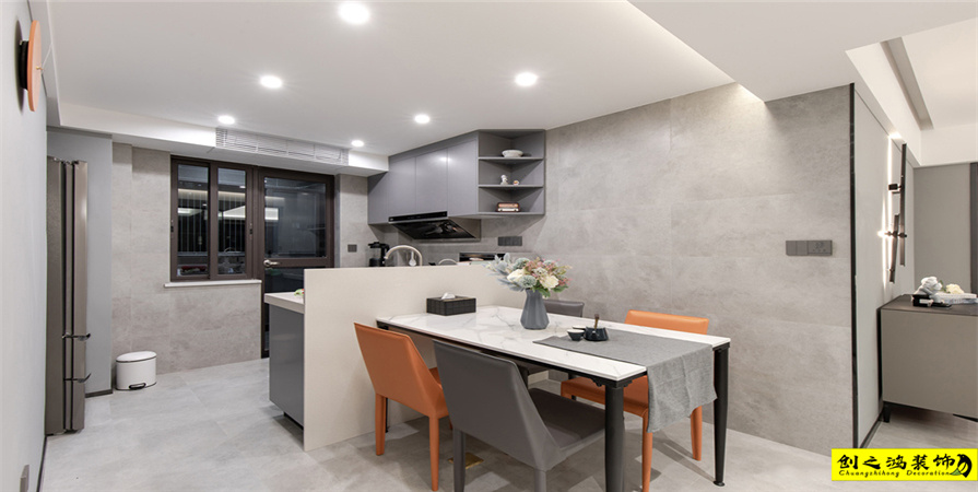 雅仕蘭庭154㎡現(xiàn)代簡約風格裝修案例