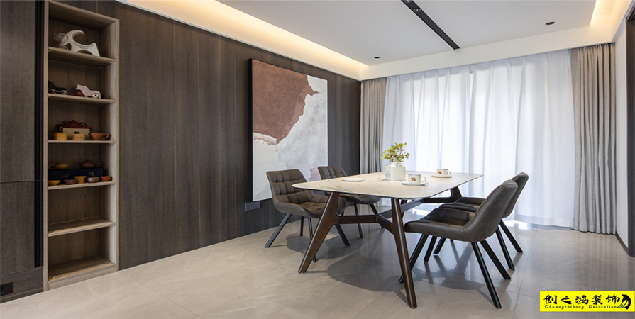 五礦榕園130㎡現(xiàn)代簡(jiǎn)約風(fēng)格裝修案例