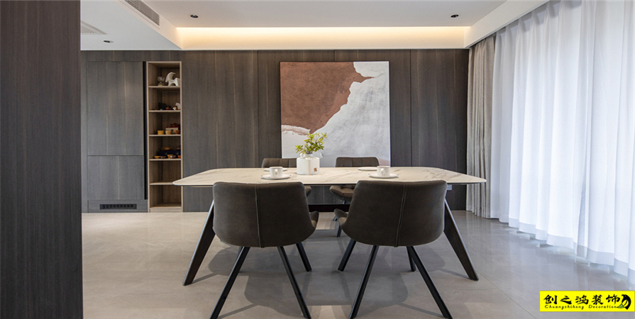 五礦榕園130㎡現(xiàn)代簡(jiǎn)約風(fēng)格裝修案例