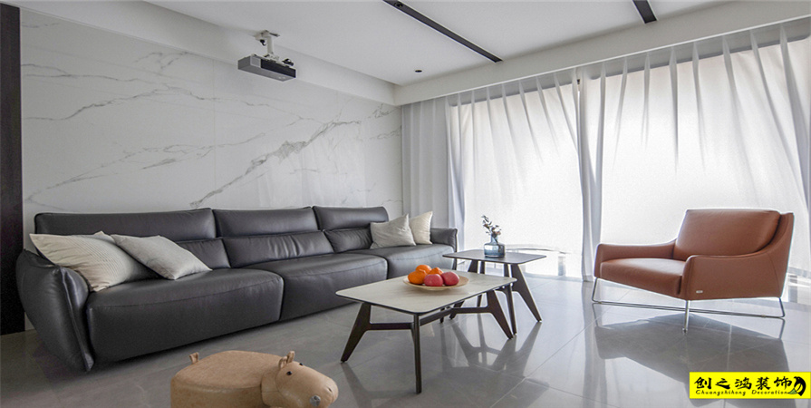五礦榕園130㎡現(xiàn)代簡(jiǎn)約風(fēng)格裝修案例