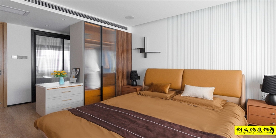 天房北寧公元129㎡現(xiàn)代簡約風格裝修案例