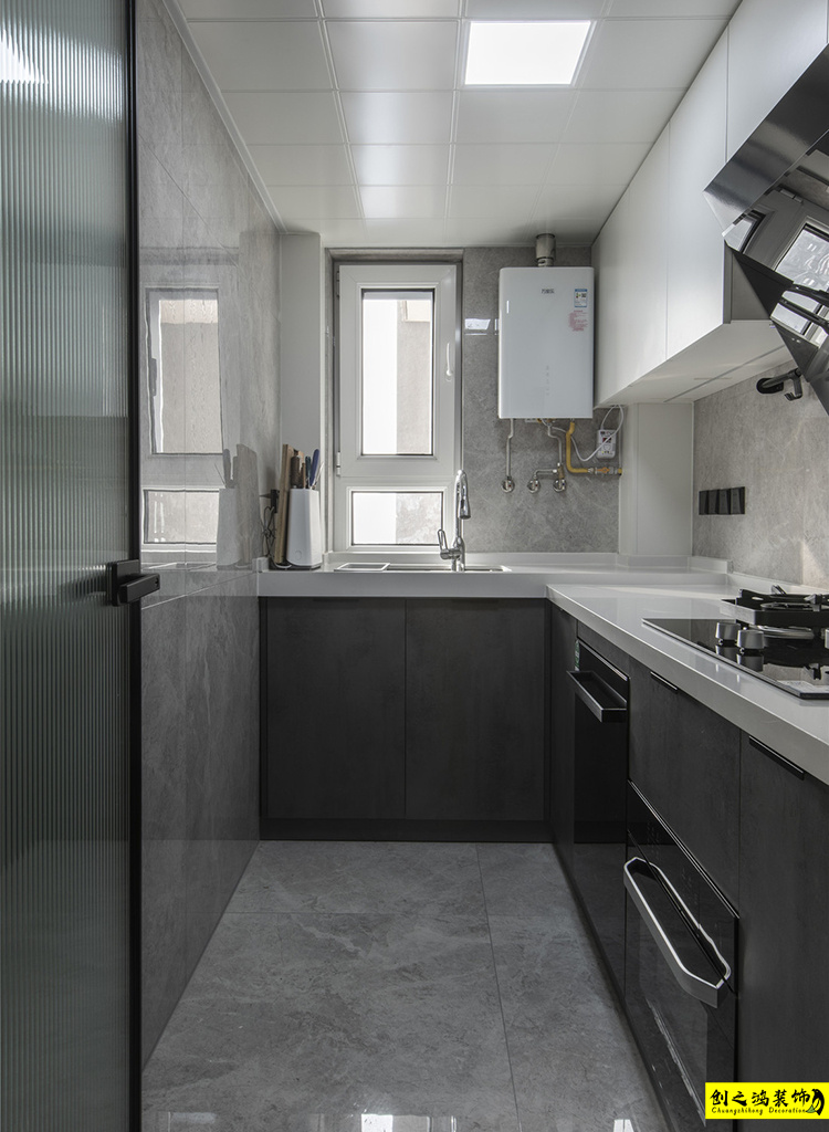新房裝修半包裝修天津裝修公司創(chuàng)之鴻裝飾廚房