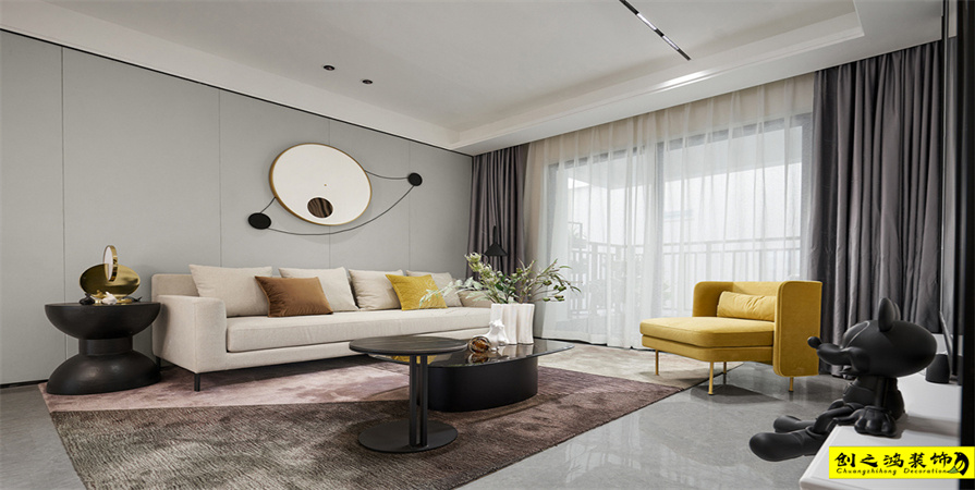 天房北寧公元96㎡現(xiàn)代簡約風(fēng)格裝修案例