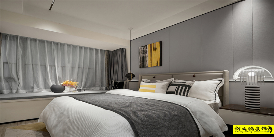 天房北寧公元96㎡現(xiàn)代簡約風(fēng)格裝修案例