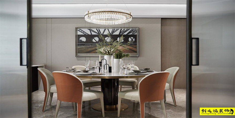 格調(diào)綺園147㎡現(xiàn)代簡約風格裝修案例