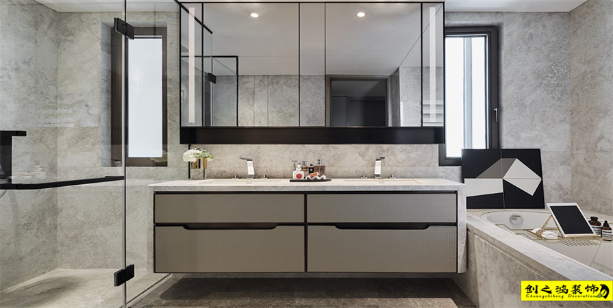 格調(diào)綺園147㎡現(xiàn)代簡約風格裝修案例