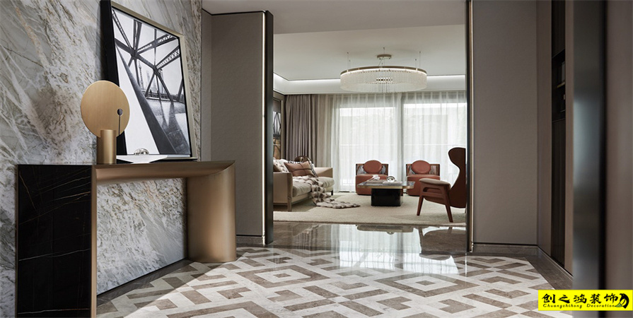 格調(diào)綺園147㎡現(xiàn)代簡約風格裝修案例