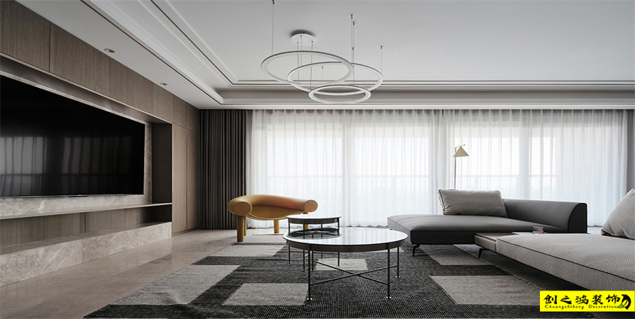 云錦世家176㎡現(xiàn)代簡約風格裝修案例