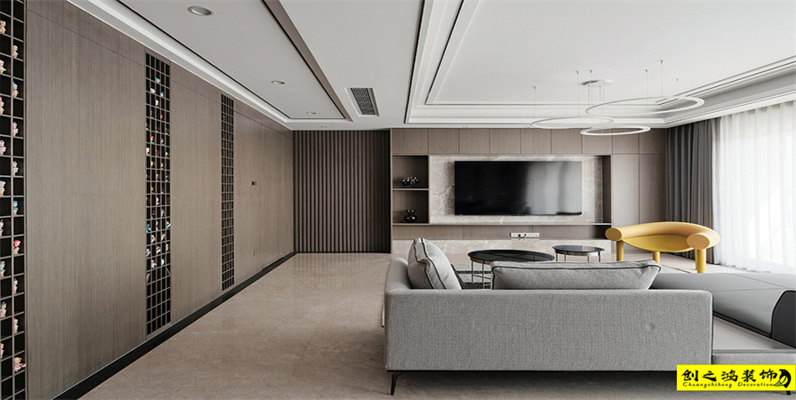 云錦世家176㎡現(xiàn)代簡約風格裝修案例