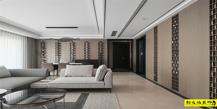 云錦世家176㎡現(xiàn)代簡約風格裝修案例