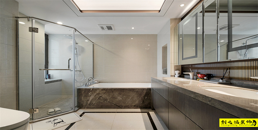 云錦世家176㎡現(xiàn)代簡約風格裝修案例