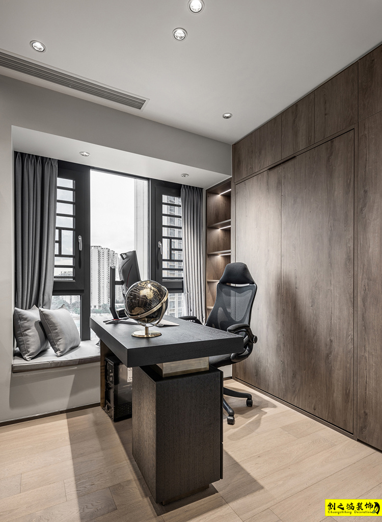 大包裝修半包裝修天津裝修公司創(chuàng)之鴻裝飾書(shū)房