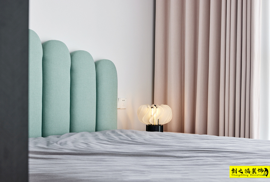 半包裝修大包裝修天津裝修公司創(chuàng)之鴻裝飾臥室 (3)