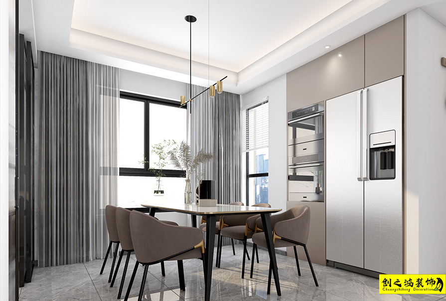 東岸名郡140㎡現(xiàn)代簡(jiǎn)約風(fēng)格裝修案例